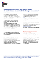 Demande de permis de construire